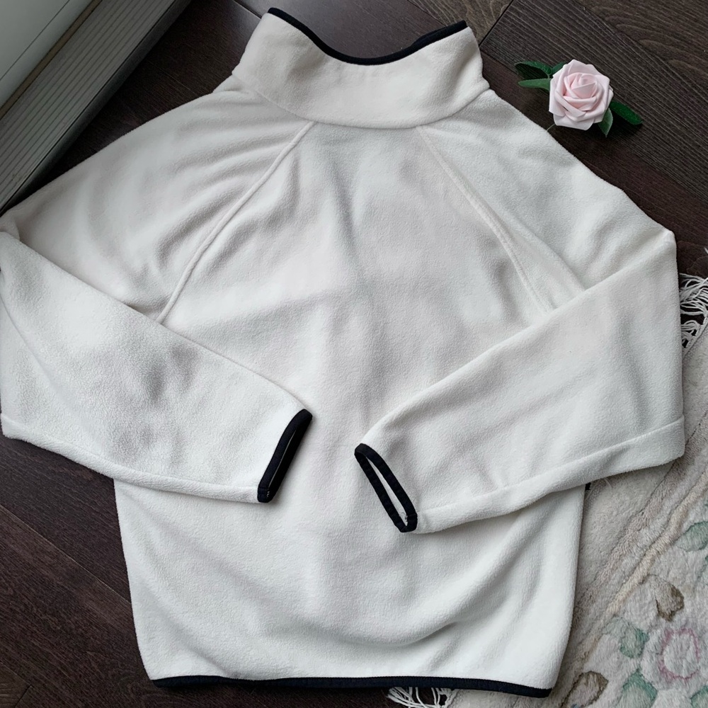 NWOT Hyba black and white fleece half-buttoned pullover - Picture 9 of 13